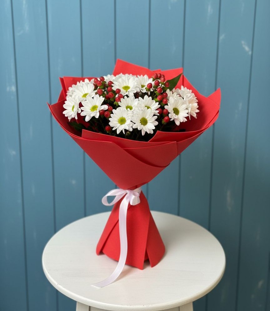 Букет цветов из: Хризантемы в Курсавке