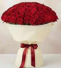 Букет 101 Красная роза Милано в Курсавке