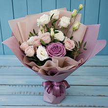 Букет цветов из:  Розы и Лизиантусы в Курсавке