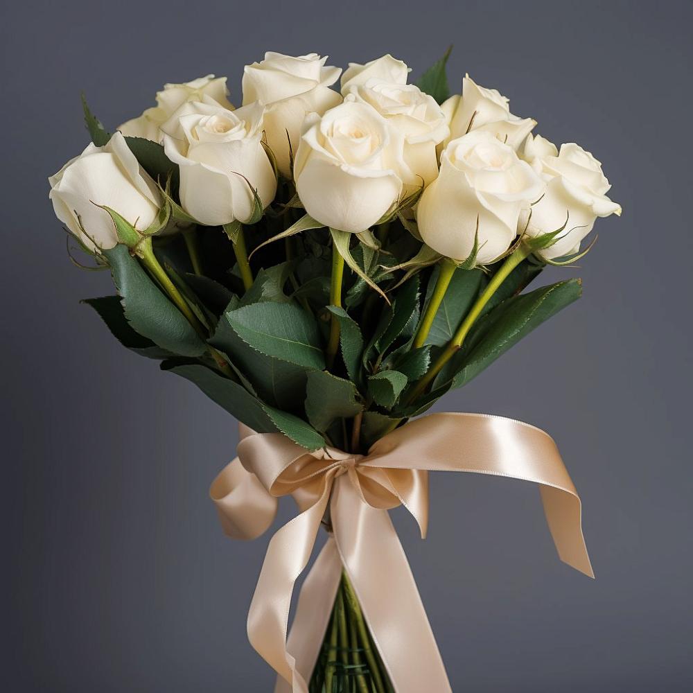 Букет 11 Белых роз в Курсавке