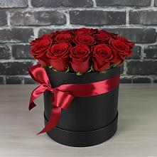 Цветочная композиция из Розы в шляпной коробке #REPLACE_PRED# Курсавке