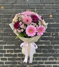 Букет цветов из:  Герберы и Хризантемы в Курсавке