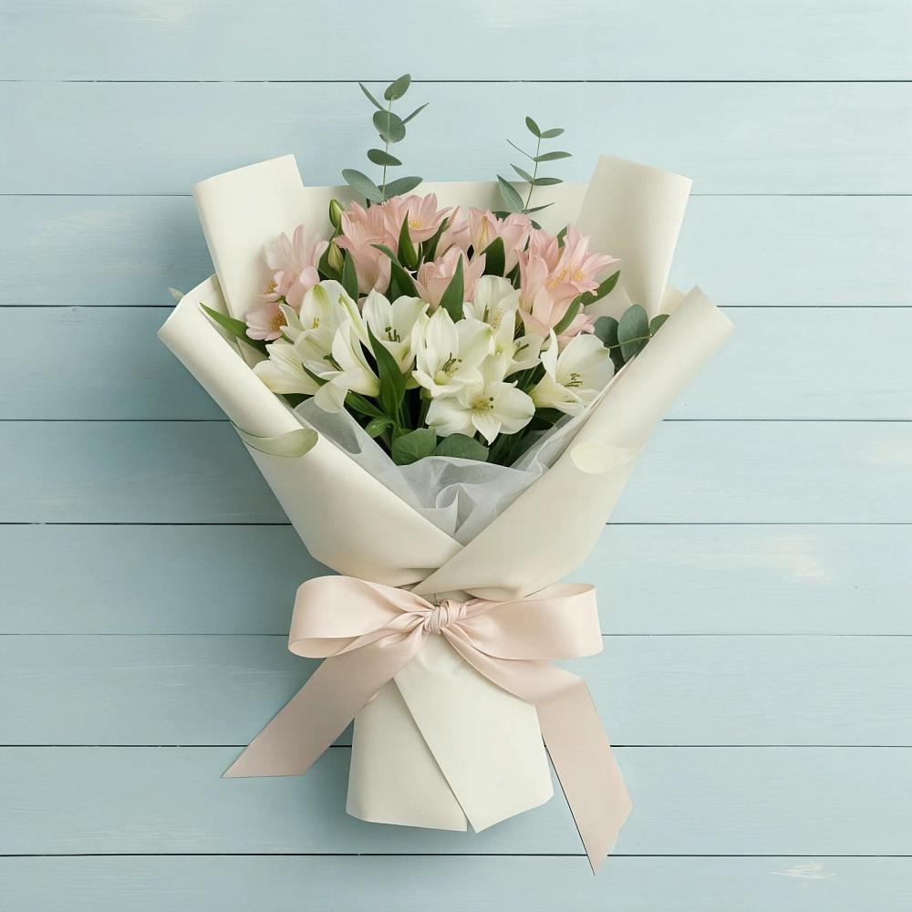 Букет цветов из: Альстромерии в Курсавке