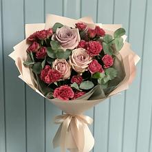 Букет цветов из:  Гвоздики и Розы в Курсавке