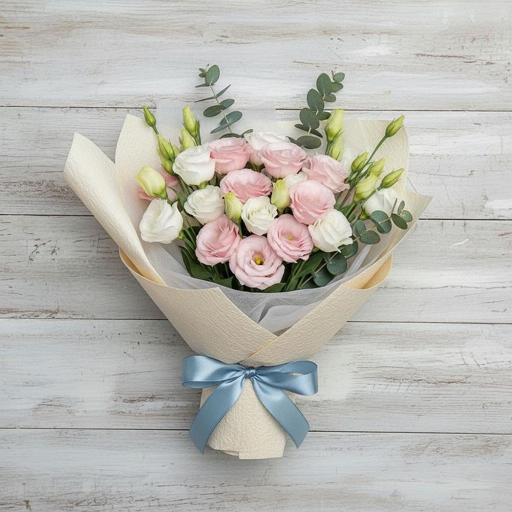 Букет цветов из: Лизиантусы в Курсавке